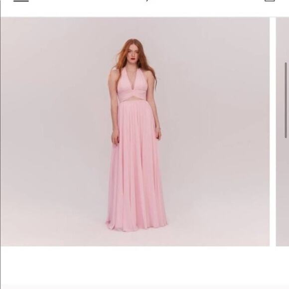 Fame and Partners Pink Alija Cutout Maxi Dress - Picture 1 of 11